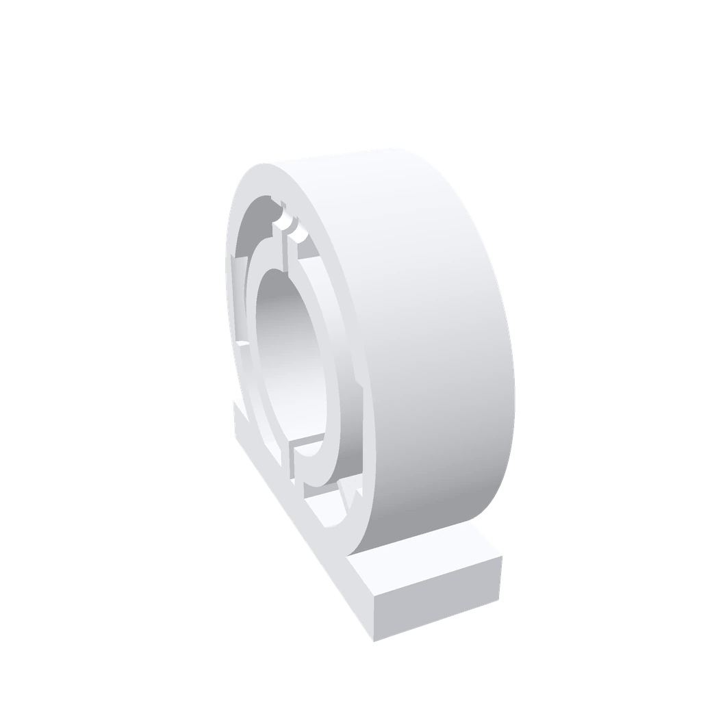 A vibration-damping motor mount with M3 captive inserts
