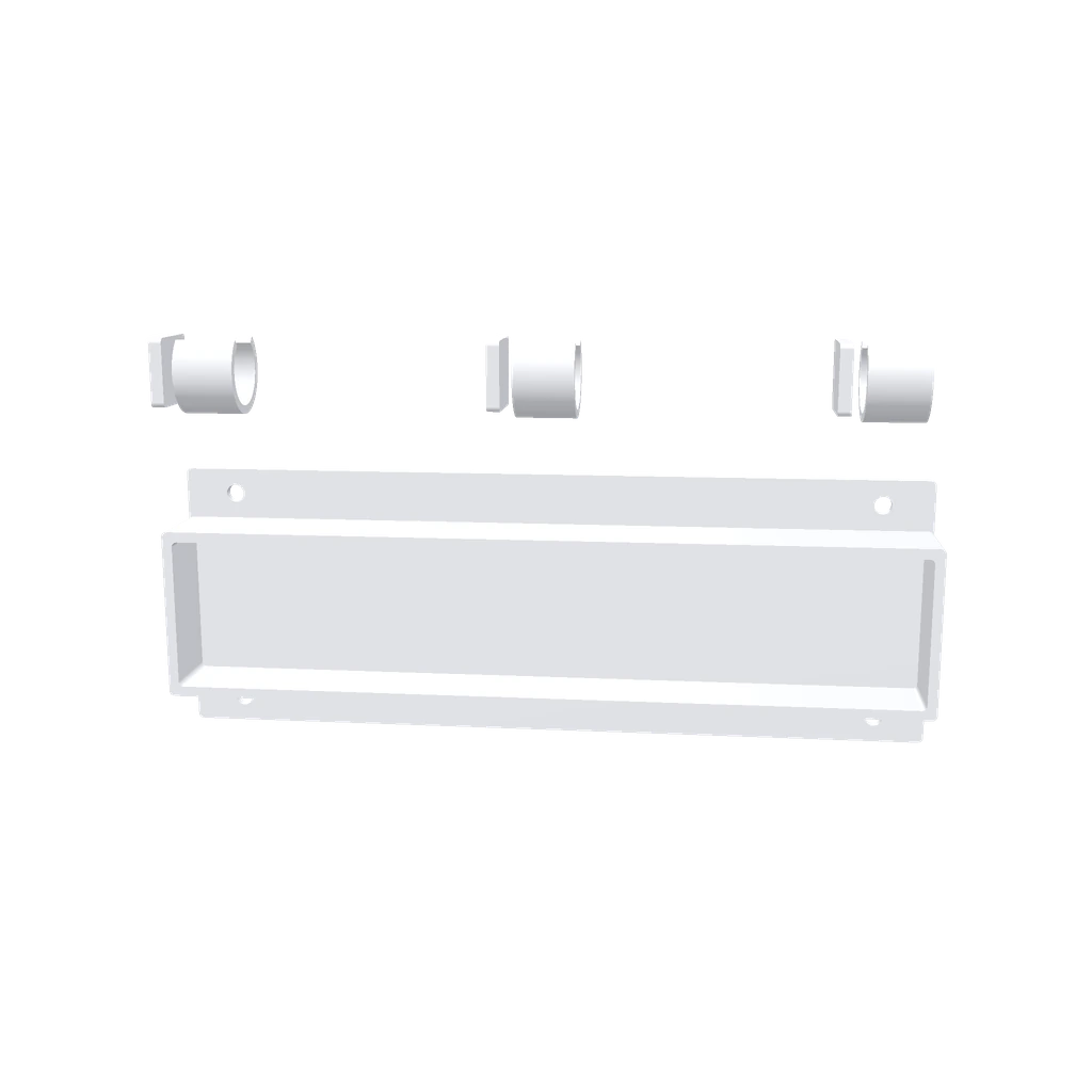 a cable management organizer under desk, black plastic cable clips and sleeves b